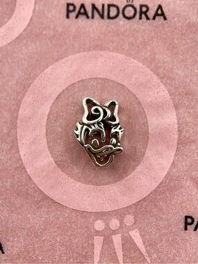 Pandora Disney Daisy Duck Openwork Sterling Silver Charm